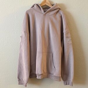 Comfrt Taupe Cement Unisex Hoodie Kangaroo Pocket Size 3XL